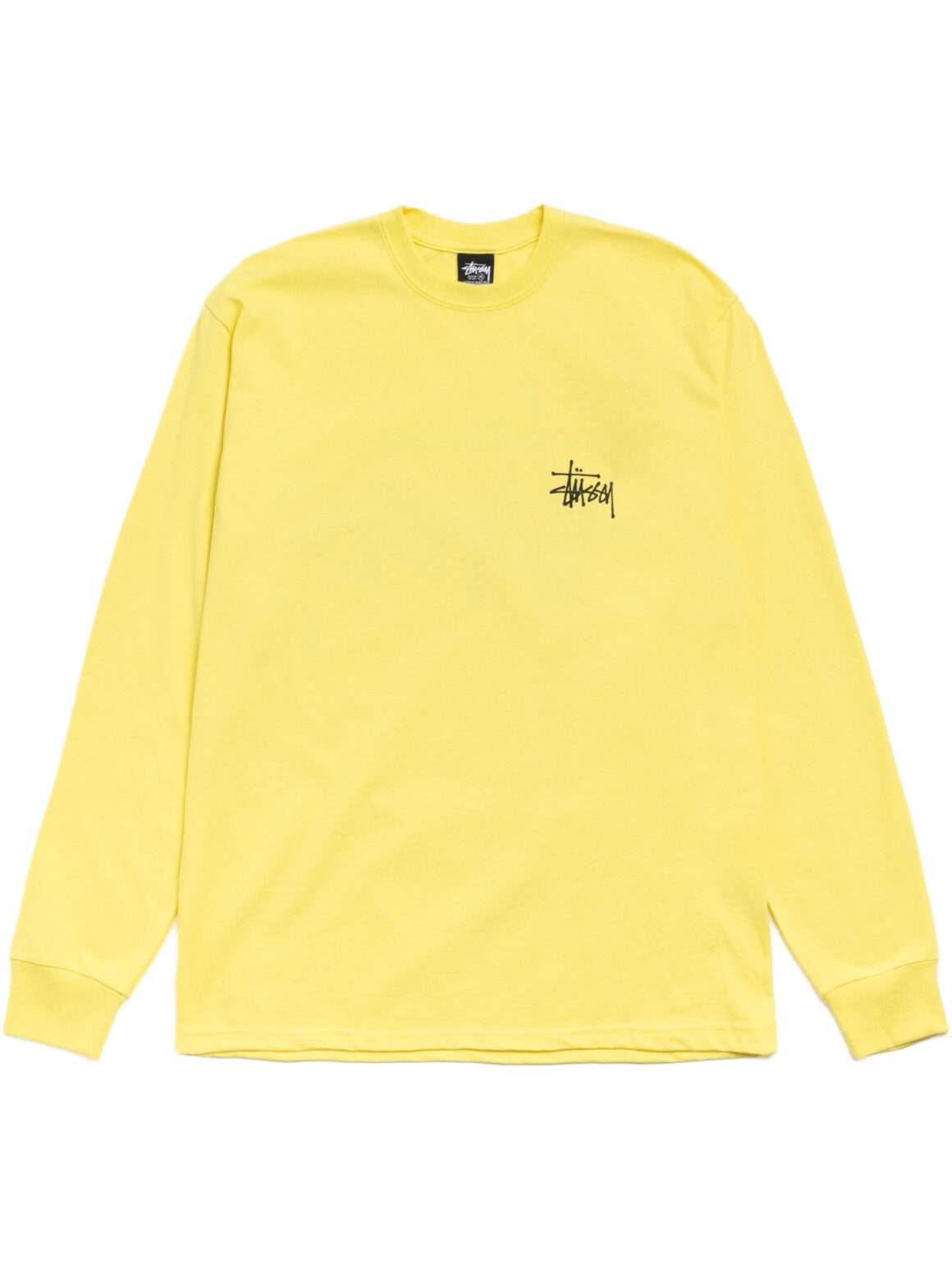 Imagem de: Camiseta Manga Longa Stüssy Basic Limão