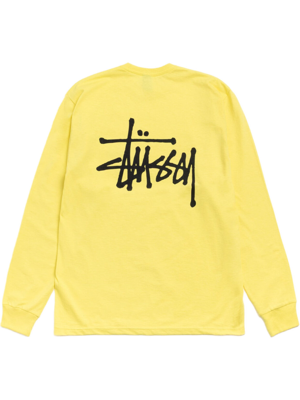 Imagem de: Camiseta Manga Longa Stüssy Basic Limão