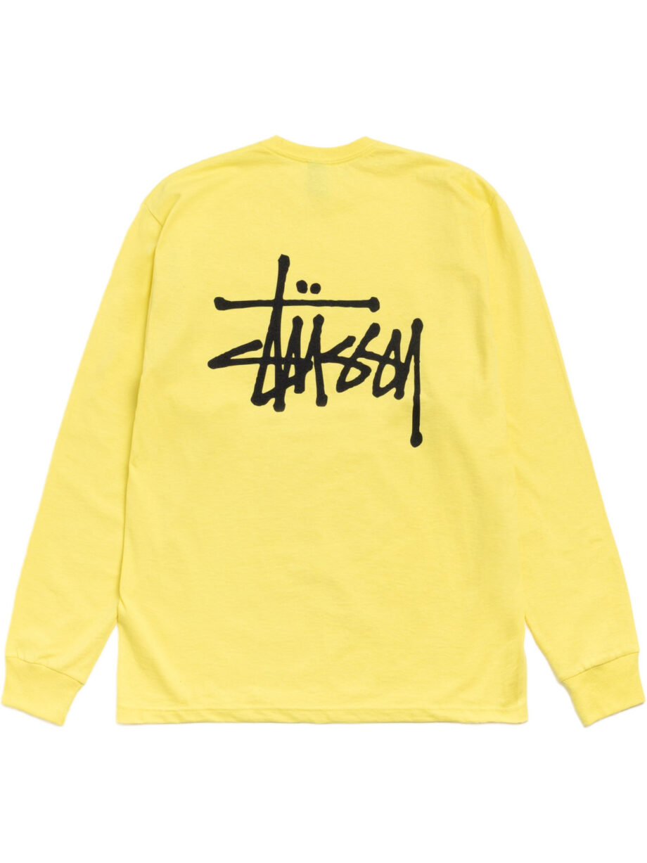 Imagem de: Camiseta Manga Longa Stüssy Basic Limão
