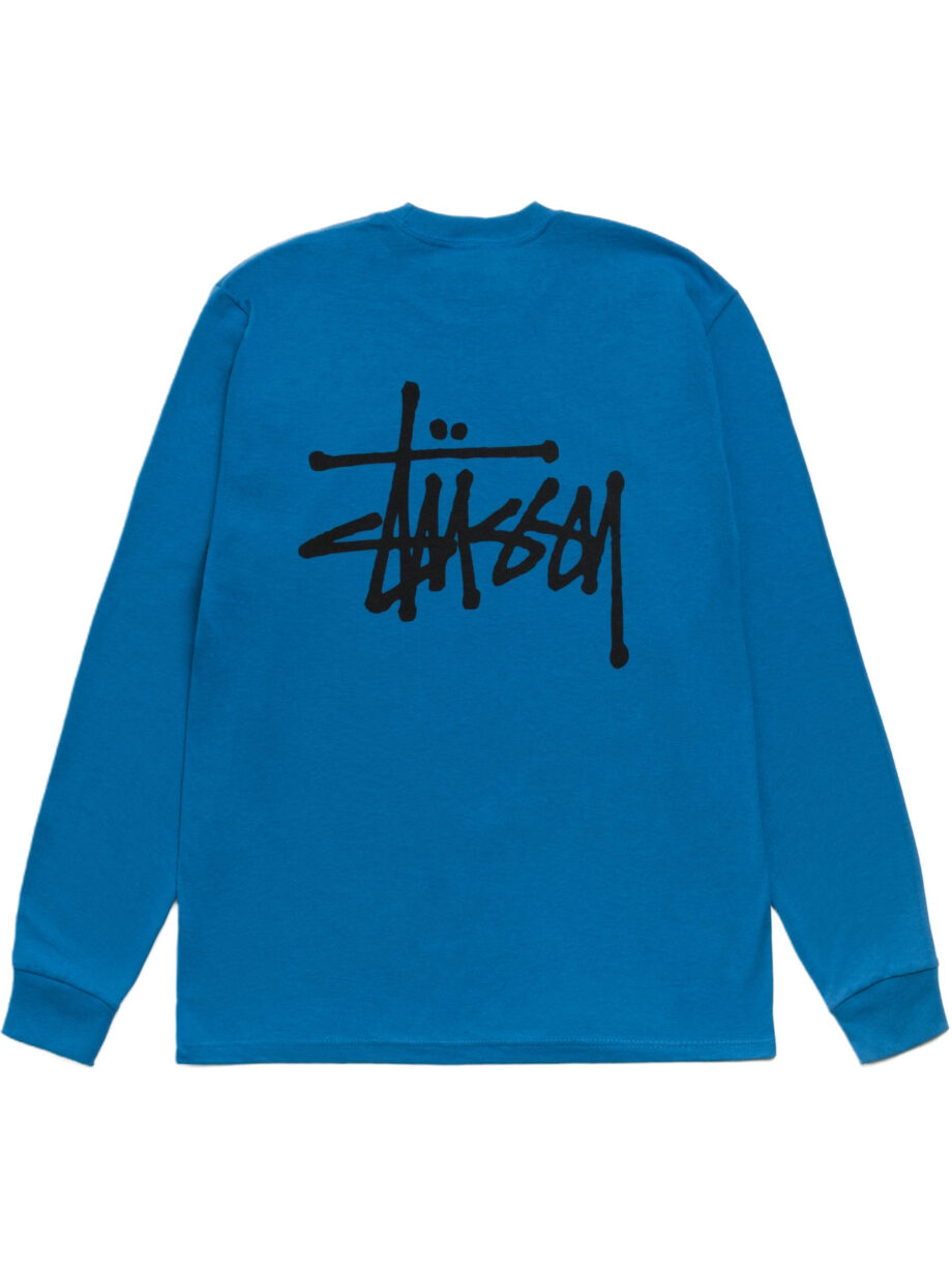 Imagem de: Camiseta Manga Longa Stüssy Basic LS Tee Azul