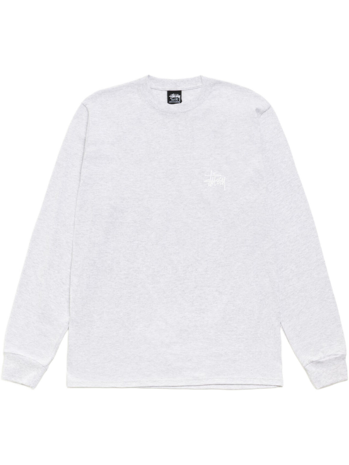 Imagem de: Camiseta Manga Longa Stüssy Basic LS Tee Cinza Mescla