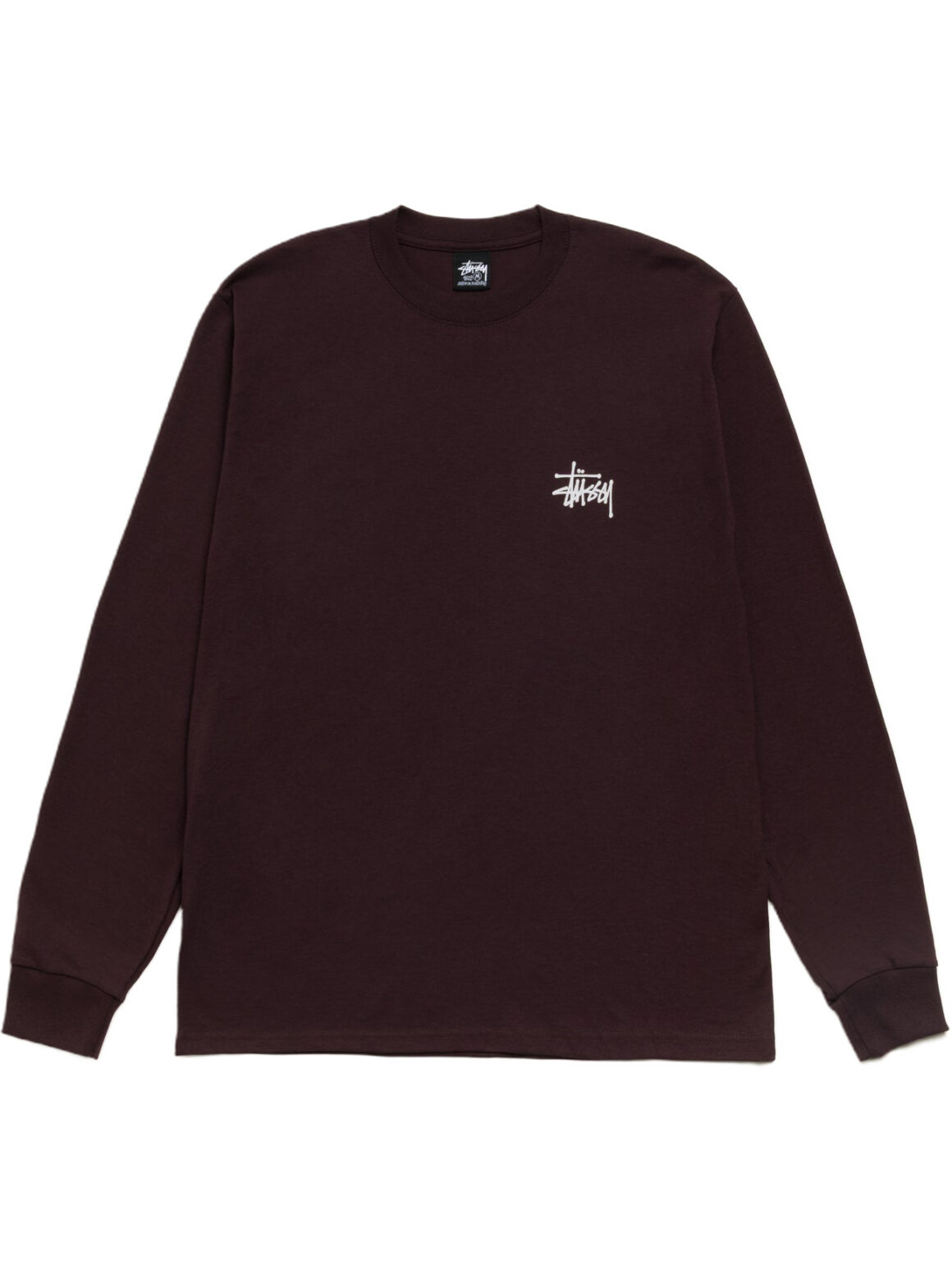 Imagem de: Camiseta Manga Longa Stüssy Basic Marrom