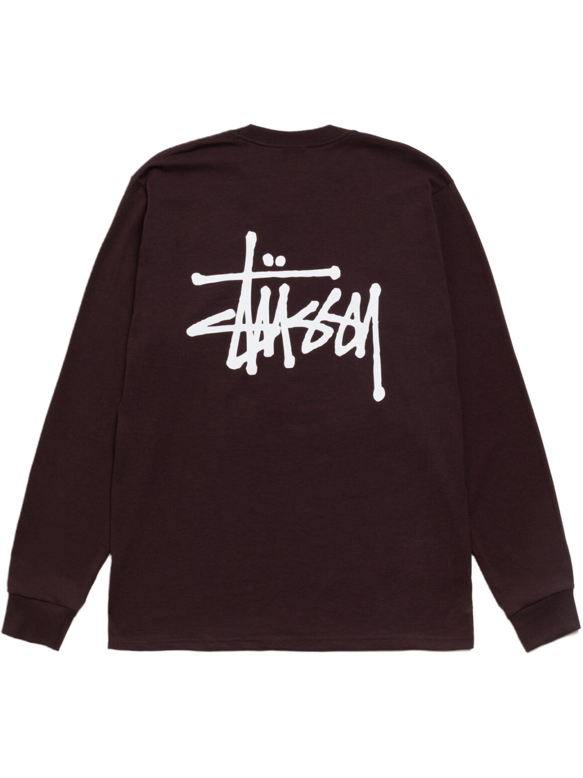 Imagem de: Camiseta Manga Longa Stüssy Basic Marrom