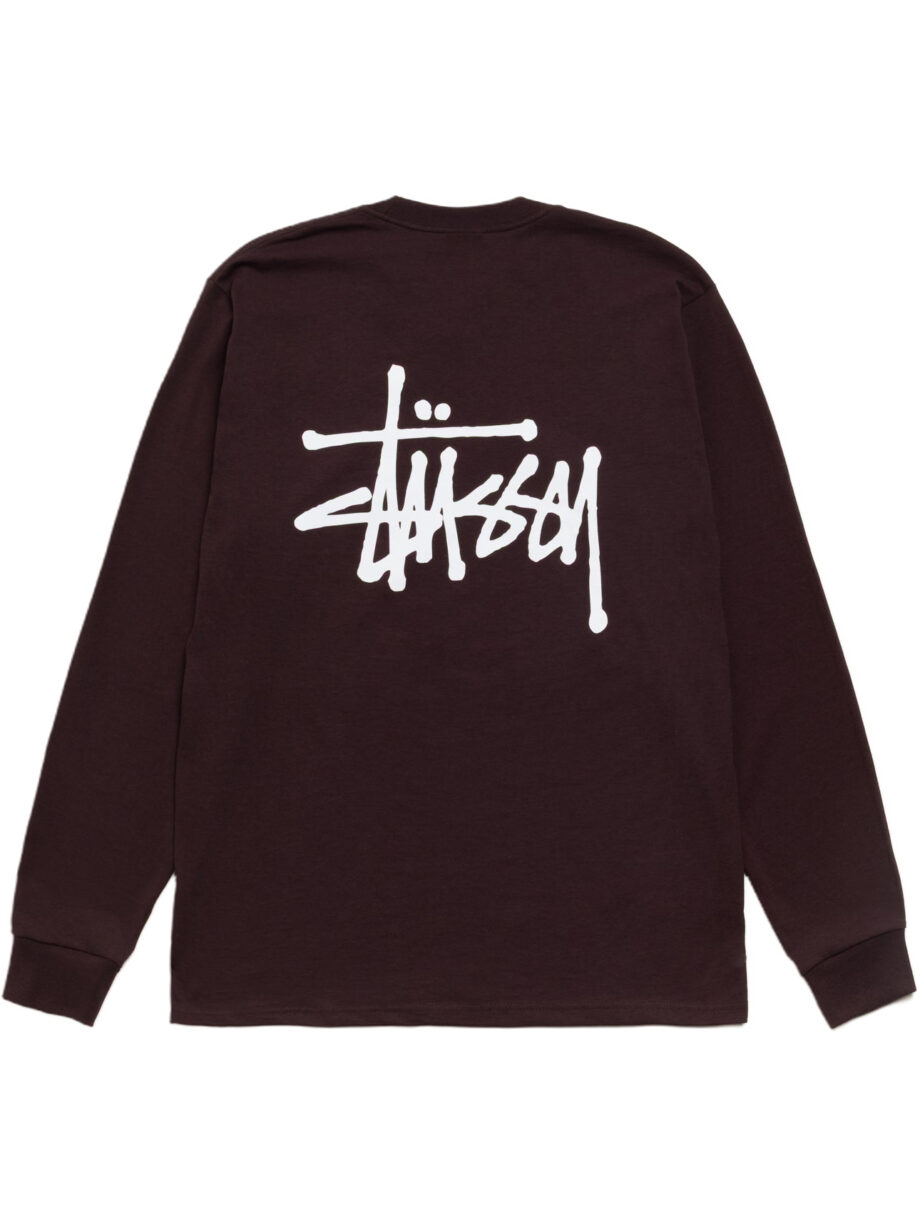 Imagem de: Camiseta Manga Longa Stüssy Basic Marrom