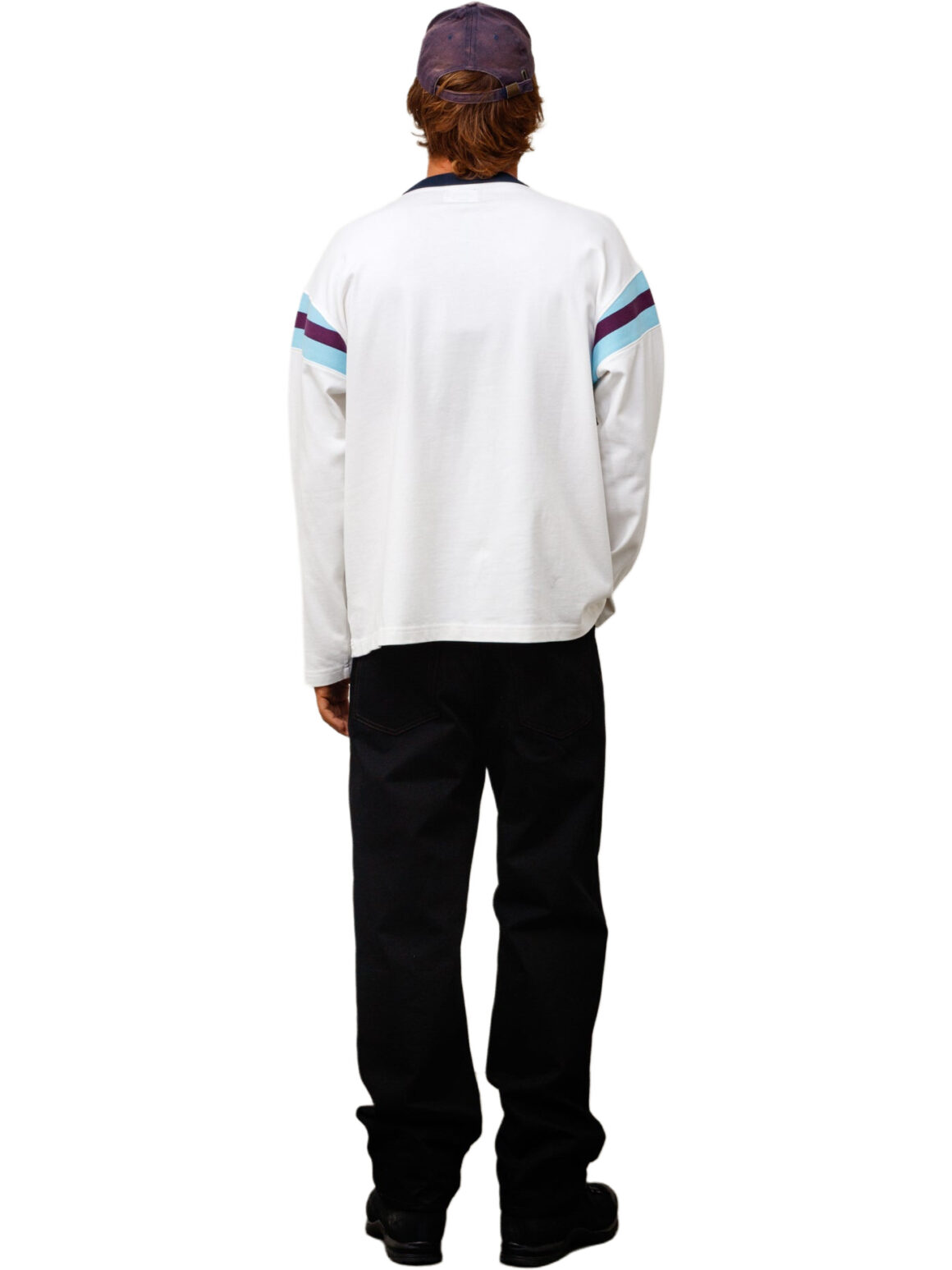 Imagem de: Camiseta Manga Longa Stüssy LS Ringer Tee Branco
