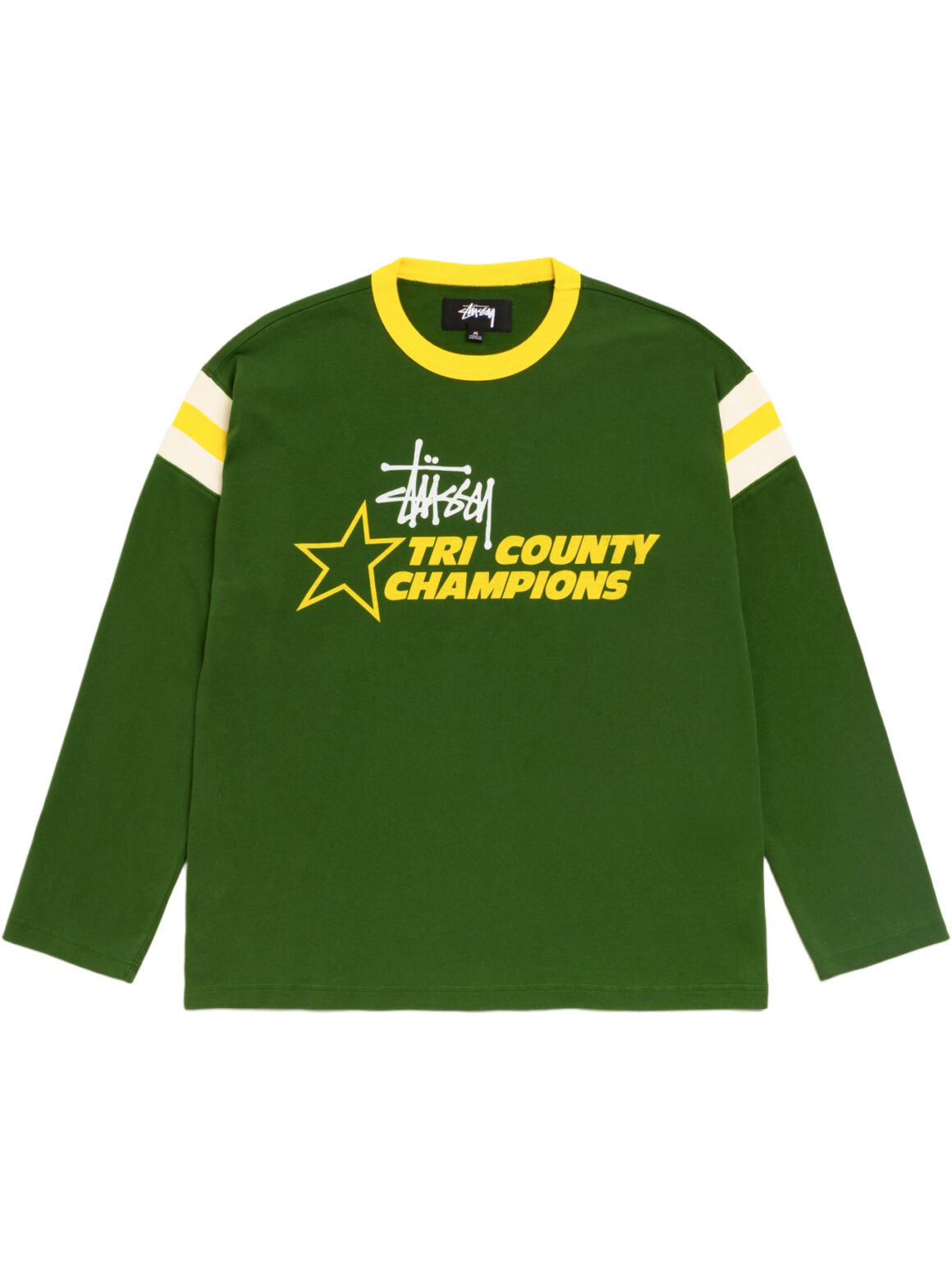Imagem de: Camiseta Manga Longa Stüssy LS Ringer Tee Verde