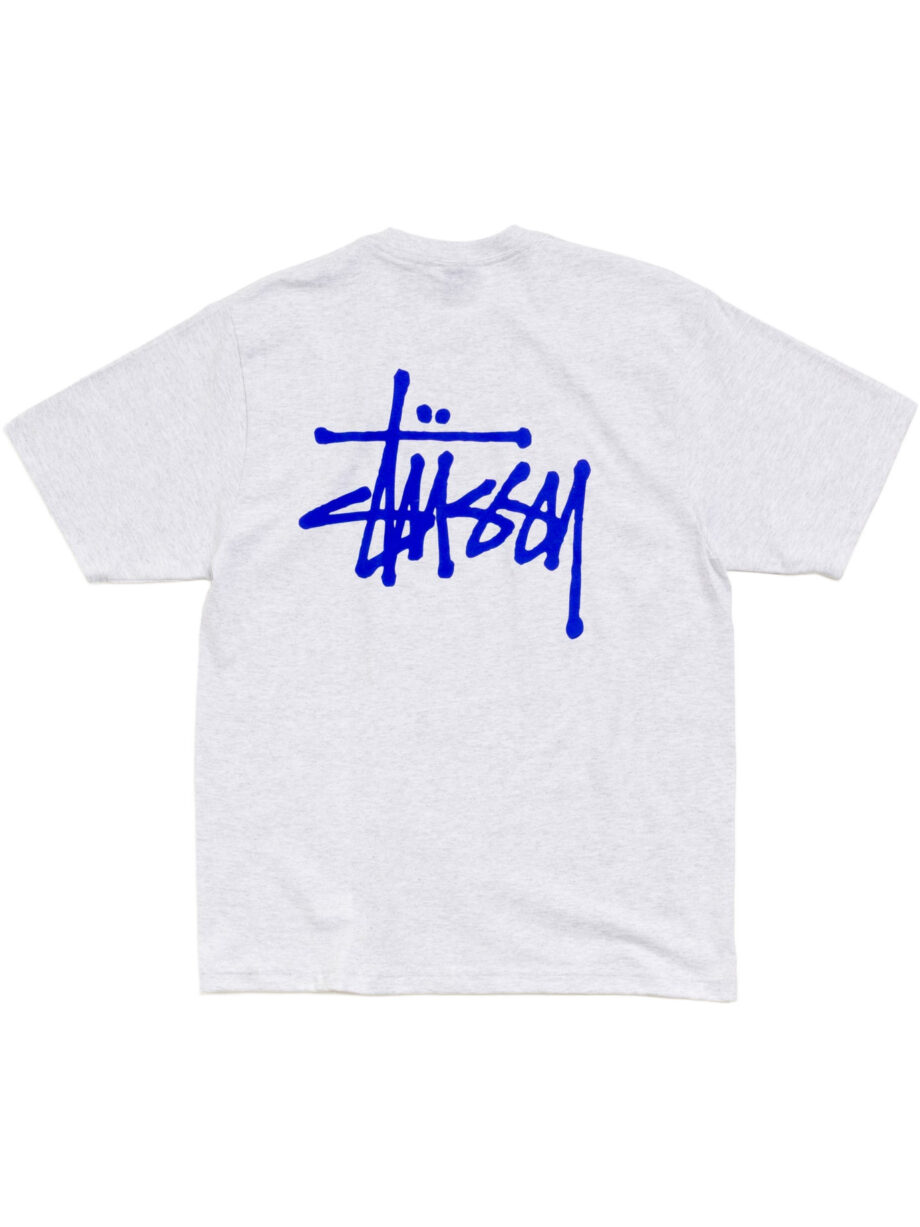 Imagem de: Camiseta Stüssy Basic Tee Cinza Mescla Azul