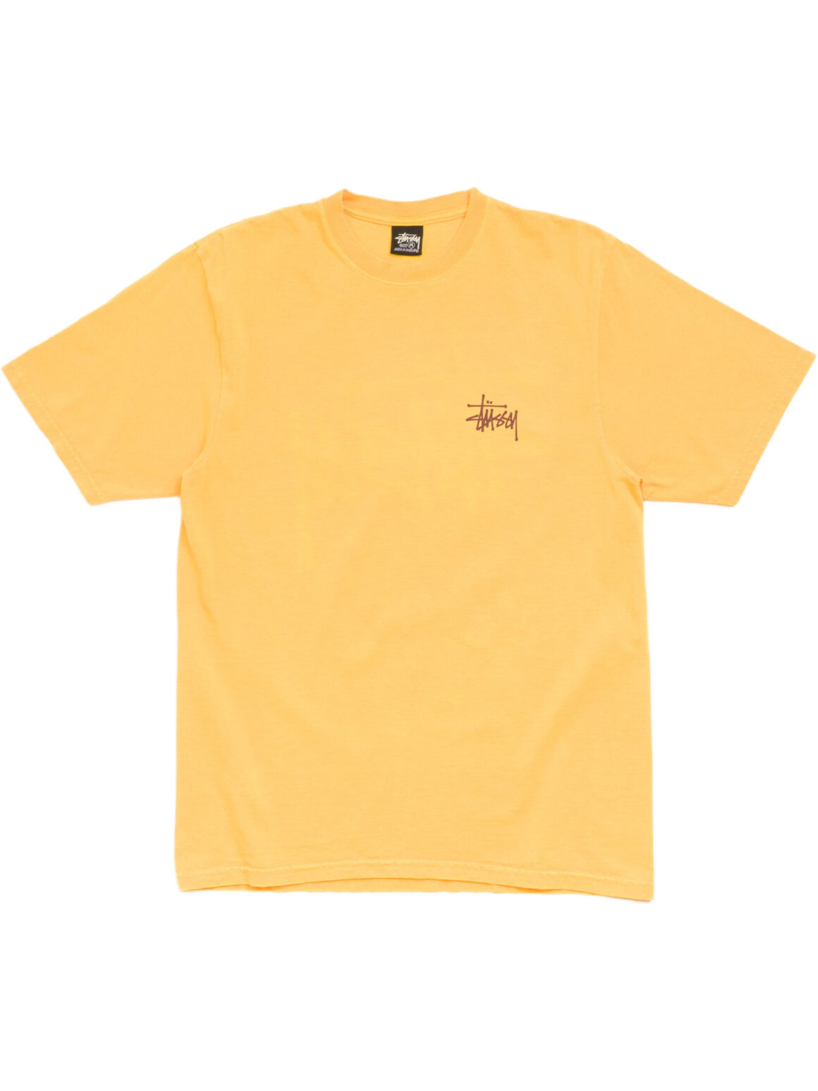 Imagem de: Camiseta Stüssy Basic Tee Pigment Dyed Amarela
