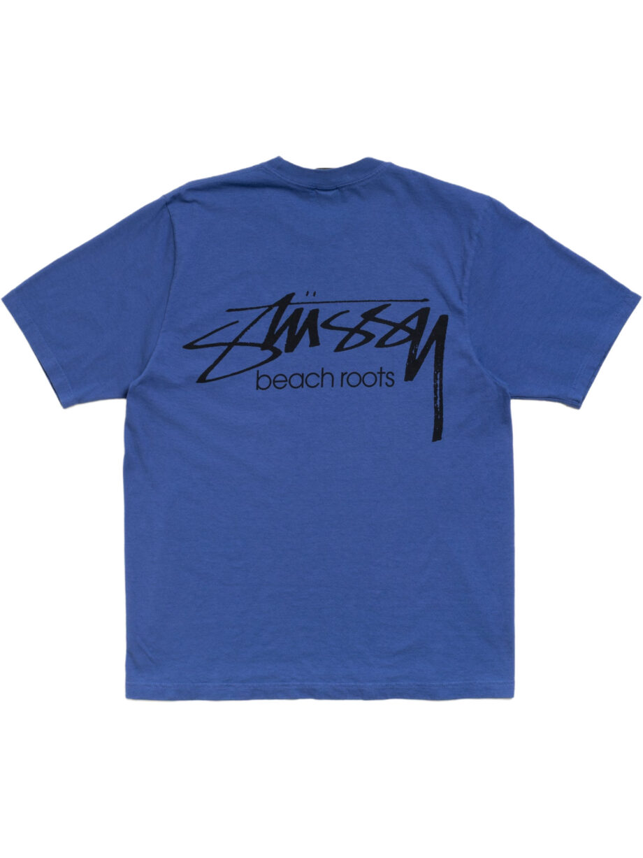 Imagem de: Camiseta Stüssy Beach Roots Pigment Dyed Índigo
