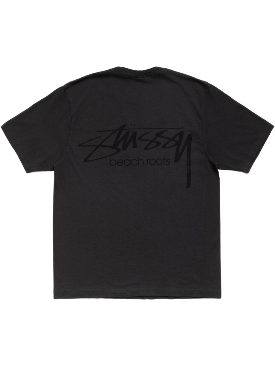 Imagem de: Camiseta Stüssy Beach Roots Pigment Dyed Preto Desbotado
