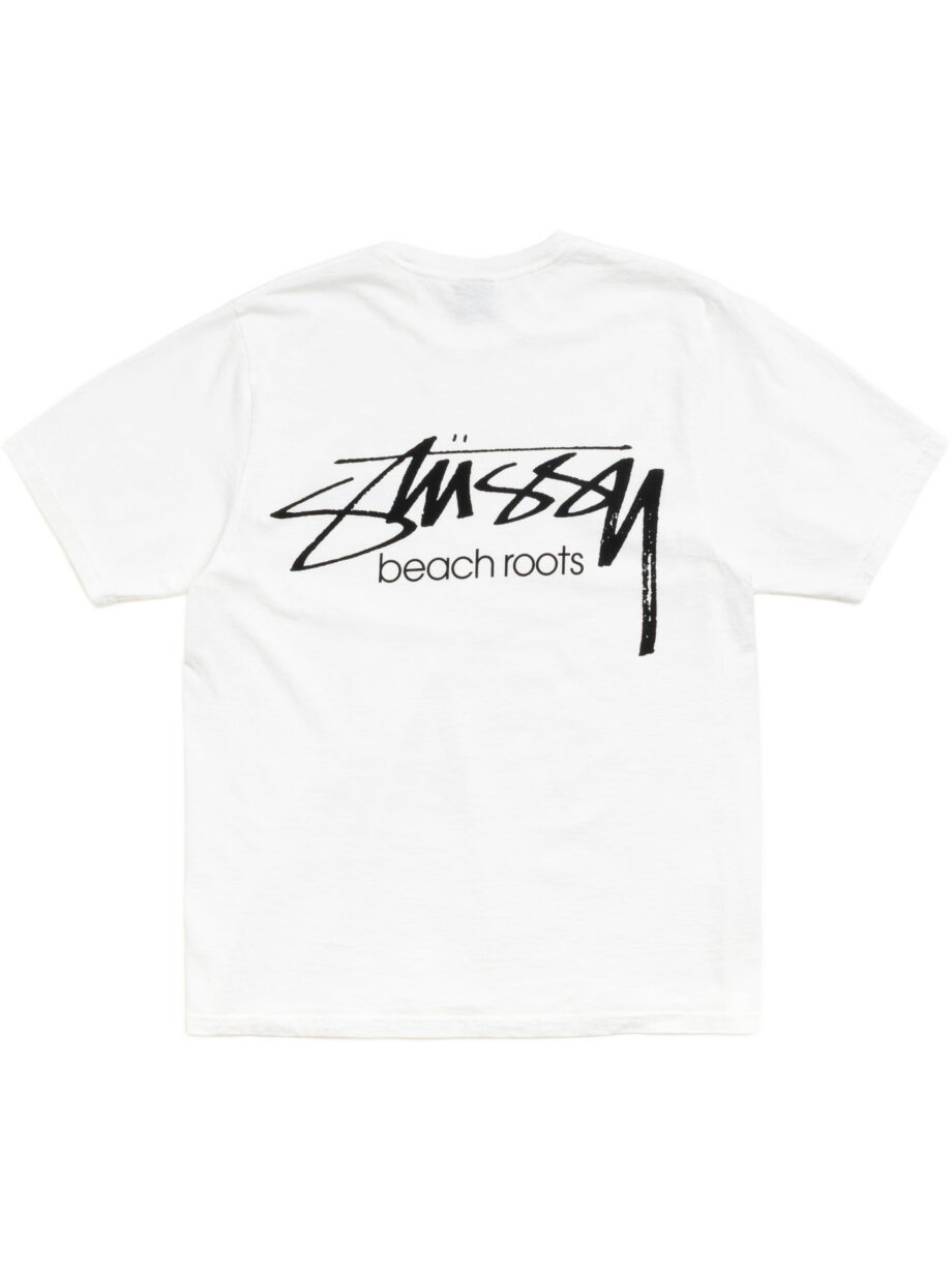 Imagem de: Camiseta Stüssy Beach Roots Tee Pigment Dyed Branco Natural