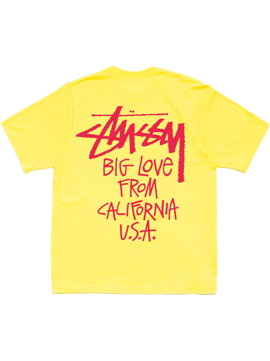 Imagem de: Camiseta Stüssy Big Love Amarela