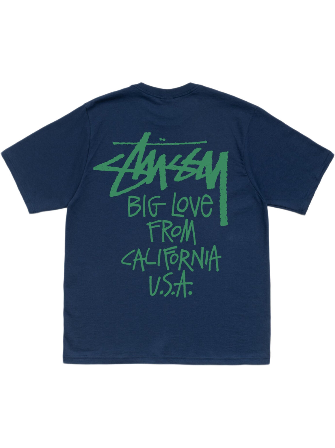 Imagem de: Camiseta Stüssy Big Love Azul Marinho