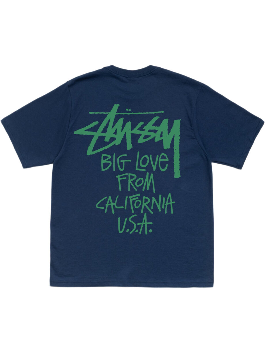 Imagem de: Camiseta Stüssy Big Love Azul Marinho