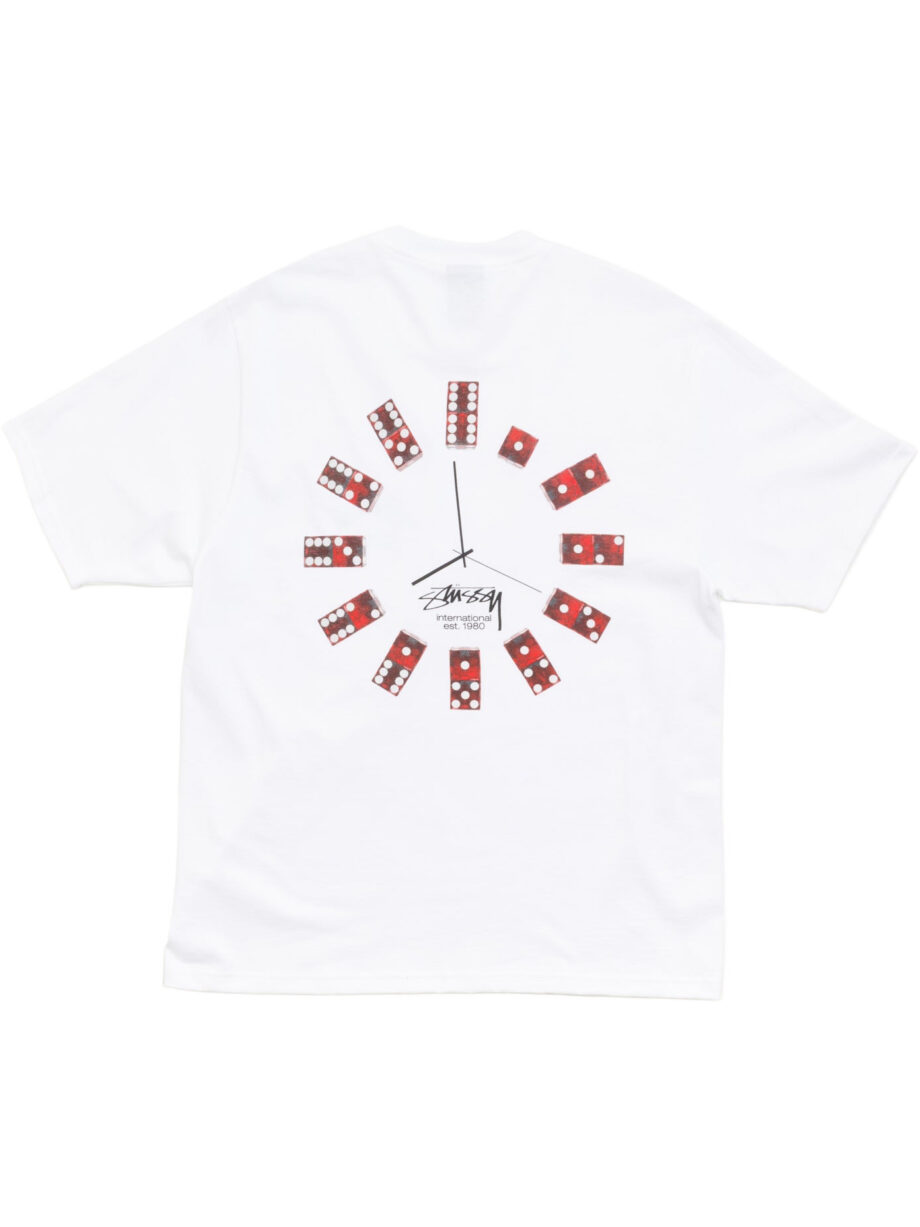 Imagem de: Camiseta Stüssy Dice Clock Branca