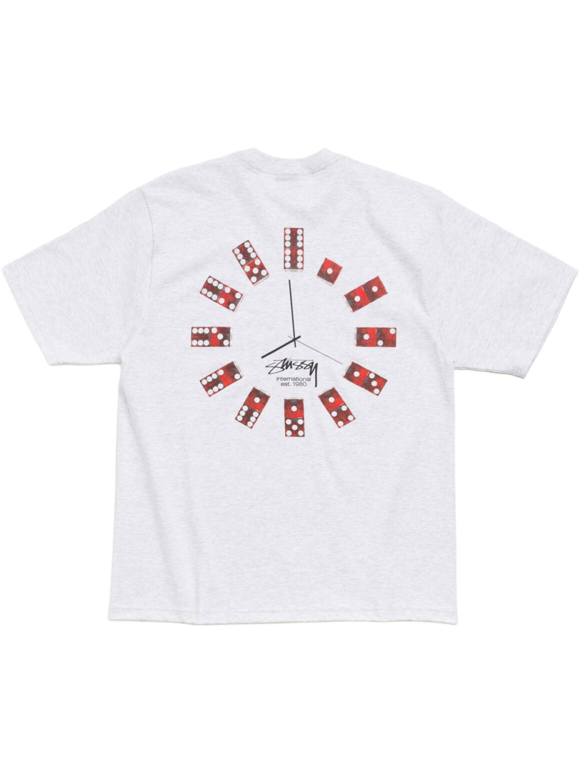 Imagem de: Camiseta Stüssy Dice Clock Tee Cinza Mescla