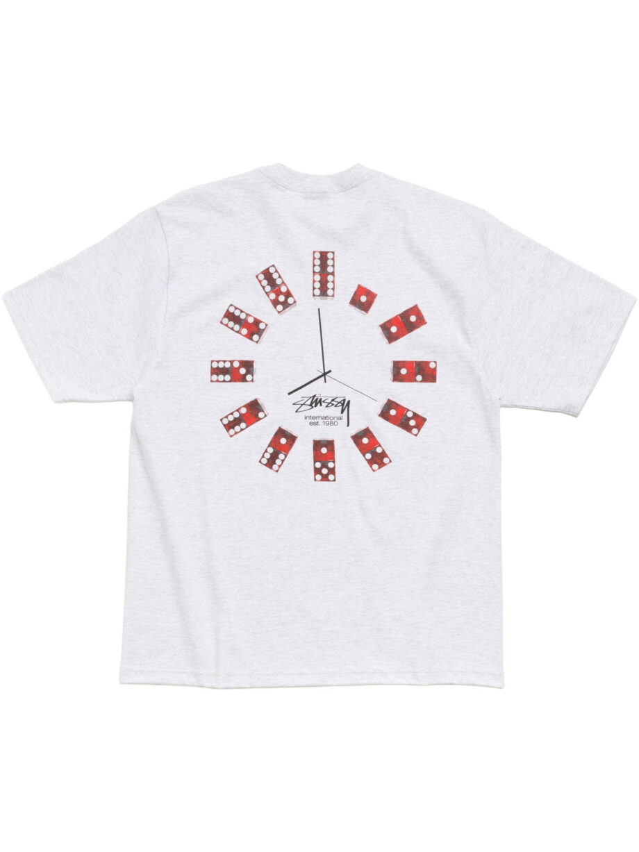 Imagem de: Camiseta Stüssy Dice Clock Tee Cinza Mescla