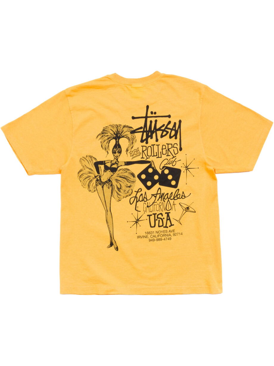 Imagem de: Camiseta Stüssy High Rollers Tee Amarelo