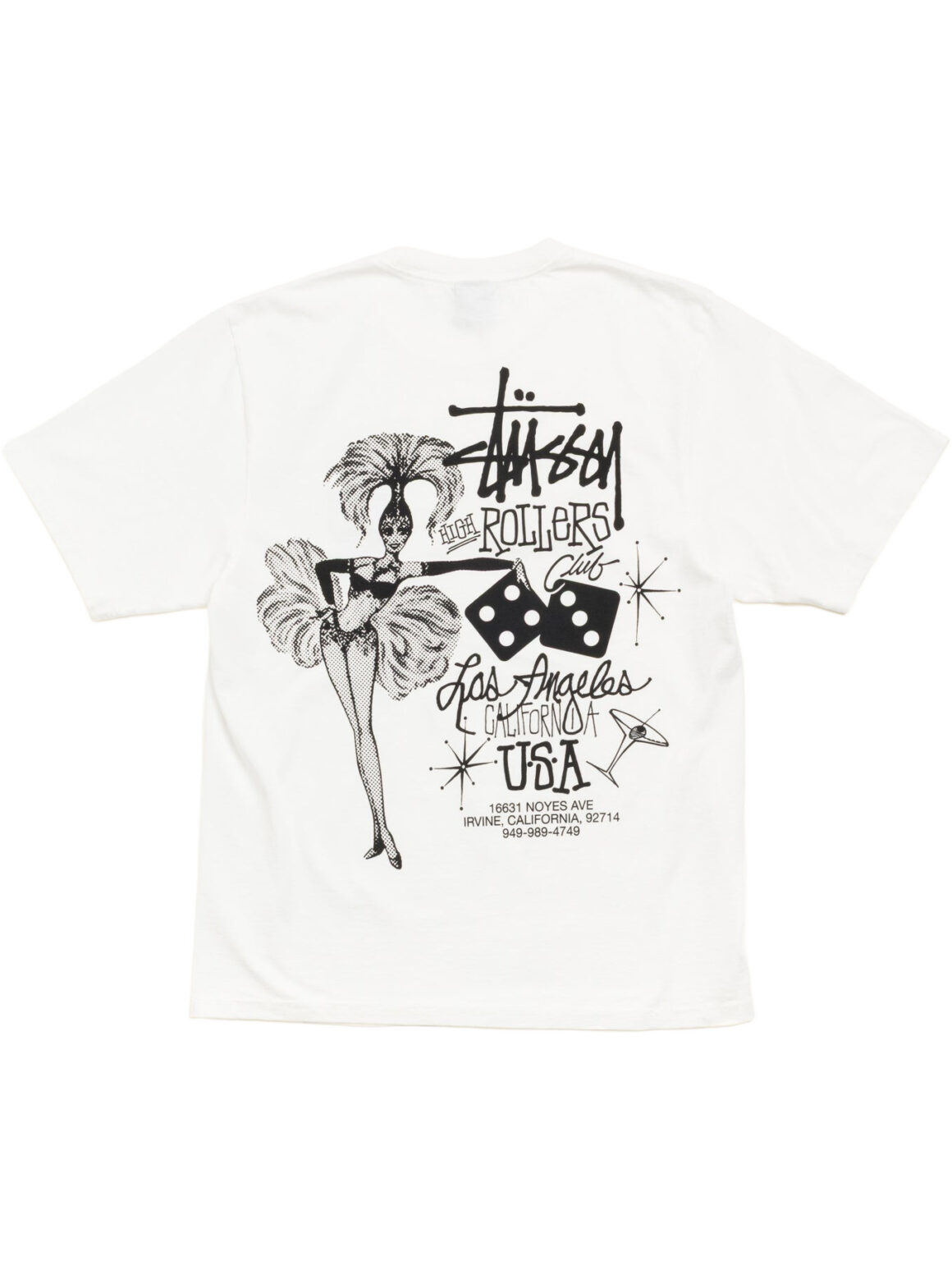 Imagem de: Camiseta Stüssy High Rollers Tee Natural
