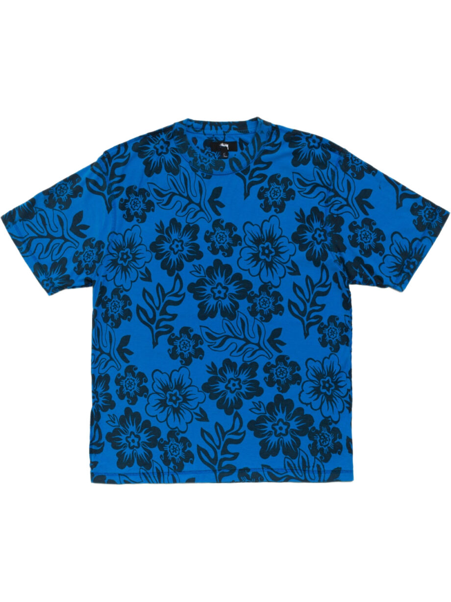Imagem de: Camiseta Stüssy Lazy Floral Azul Esporte
