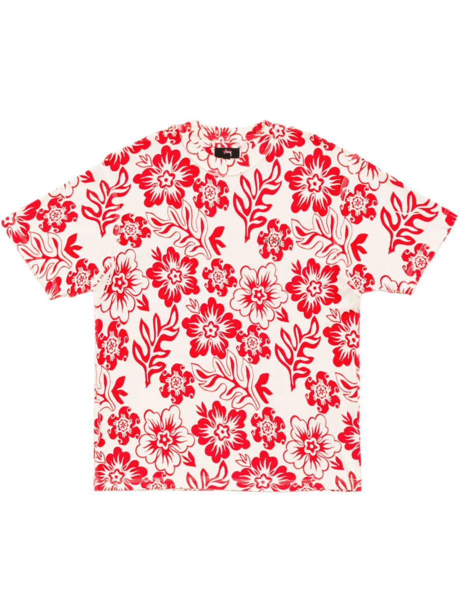 Imagem de: Camiseta Stüssy Lazy Floral Branca