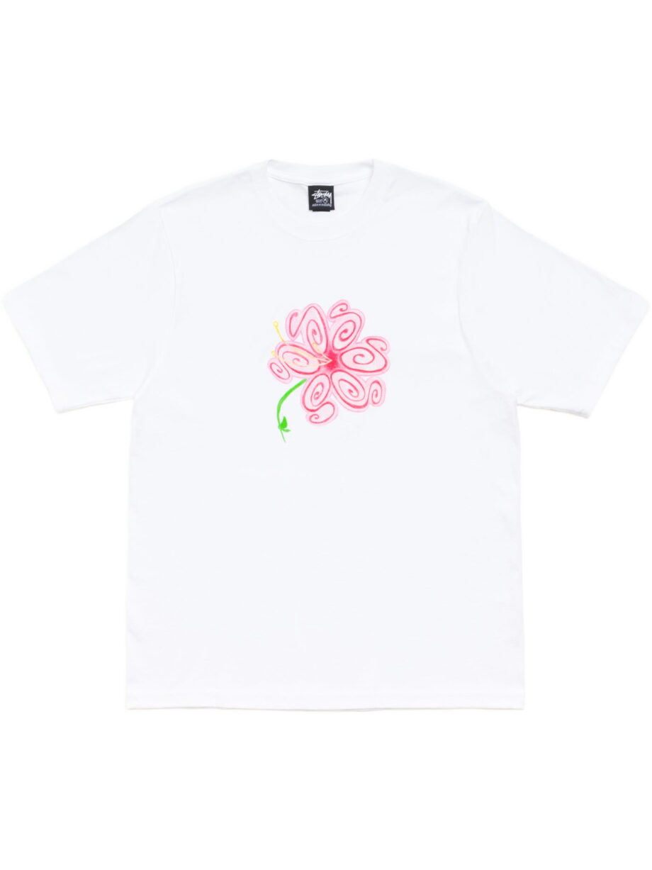 Imagem de: Camiseta Stüssy S Flower Tee Branca