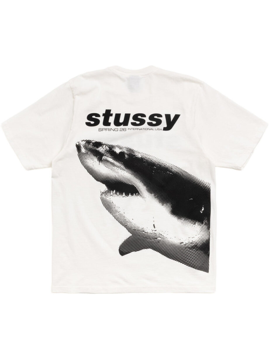 Imagem de: Camiseta Stüssy Shark Pigment Dyed Branco