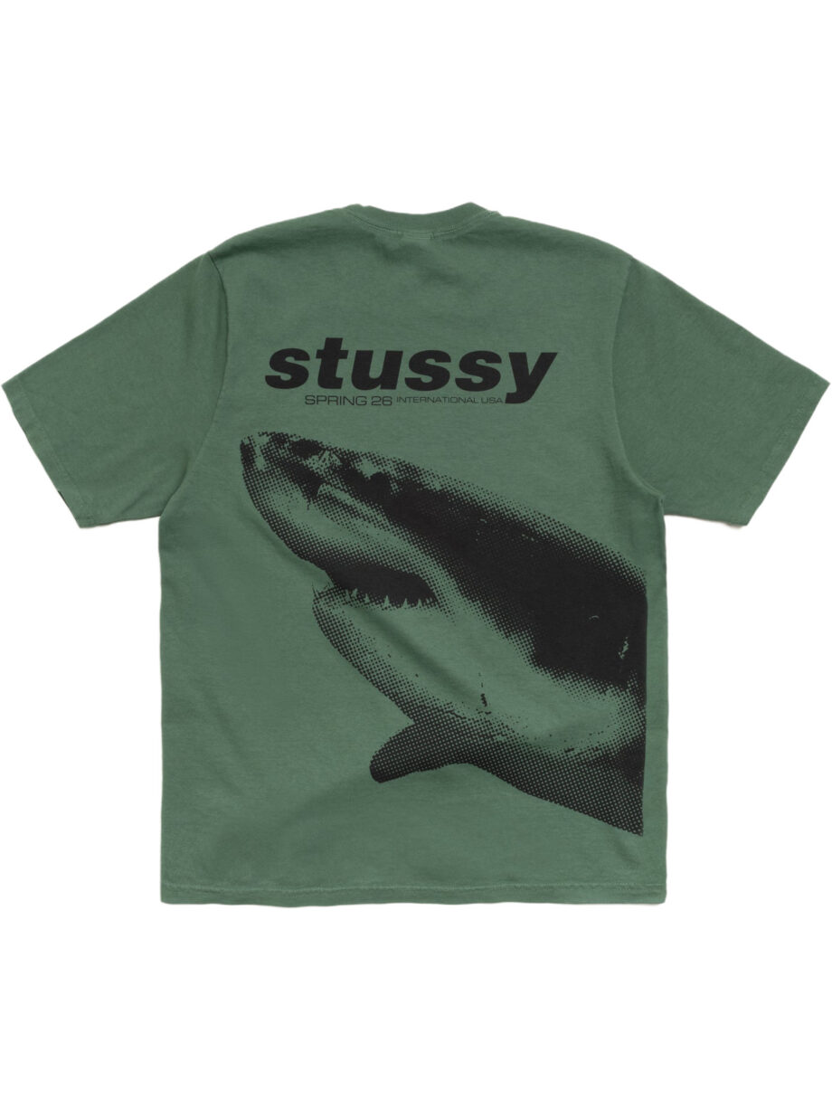 Imagem de: Camiseta Stüssy Shark Tee Pigment Dyed Verde