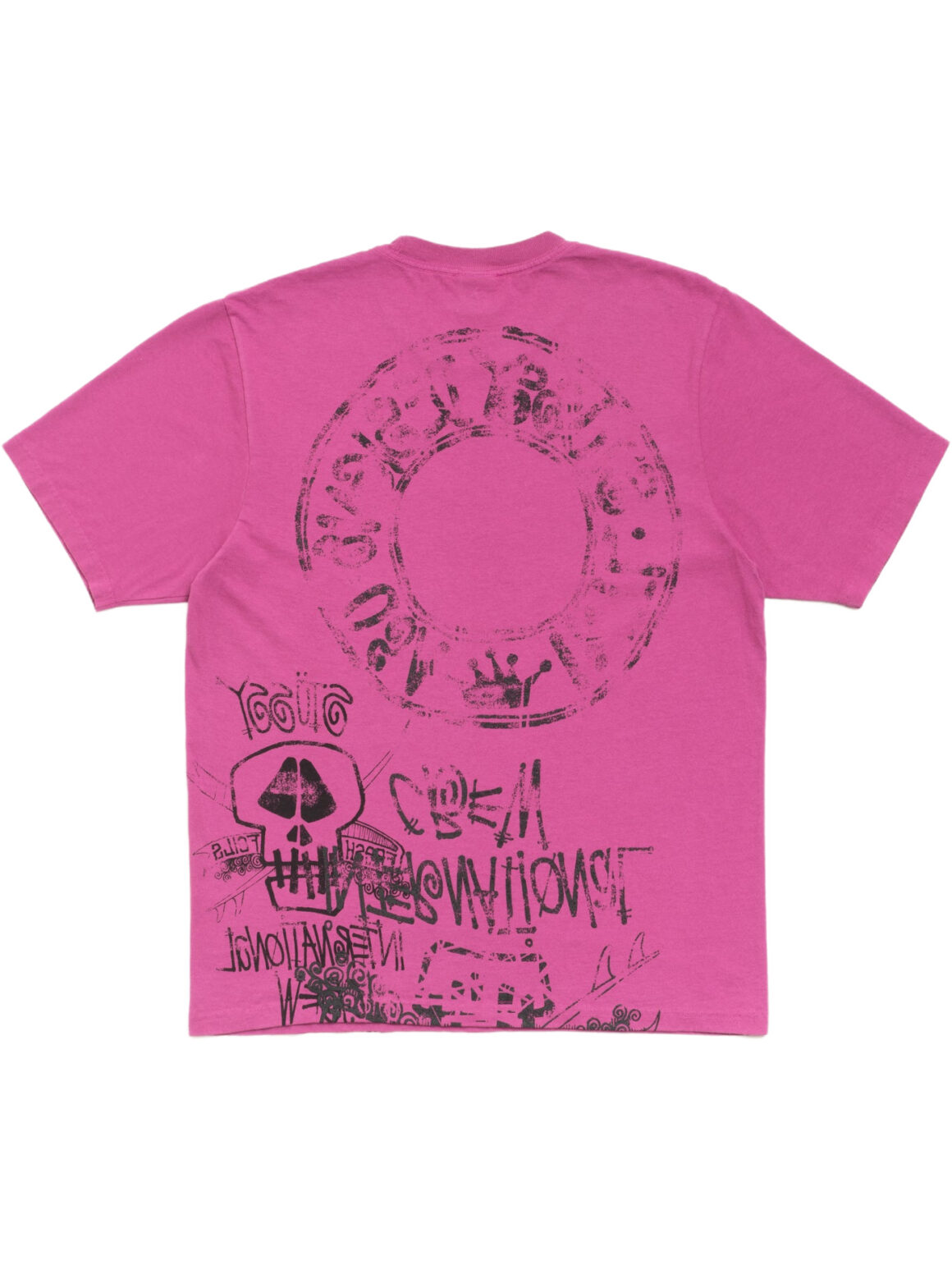 Imagem de: Camiseta Stüssy Skulls Tee Pigment Dyed Rosa