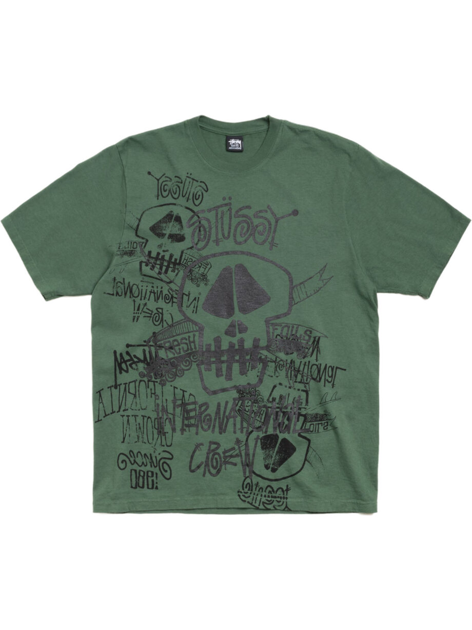 Imagem de: Camiseta Stüssy Skulls Tee Pigment Dyed Verde