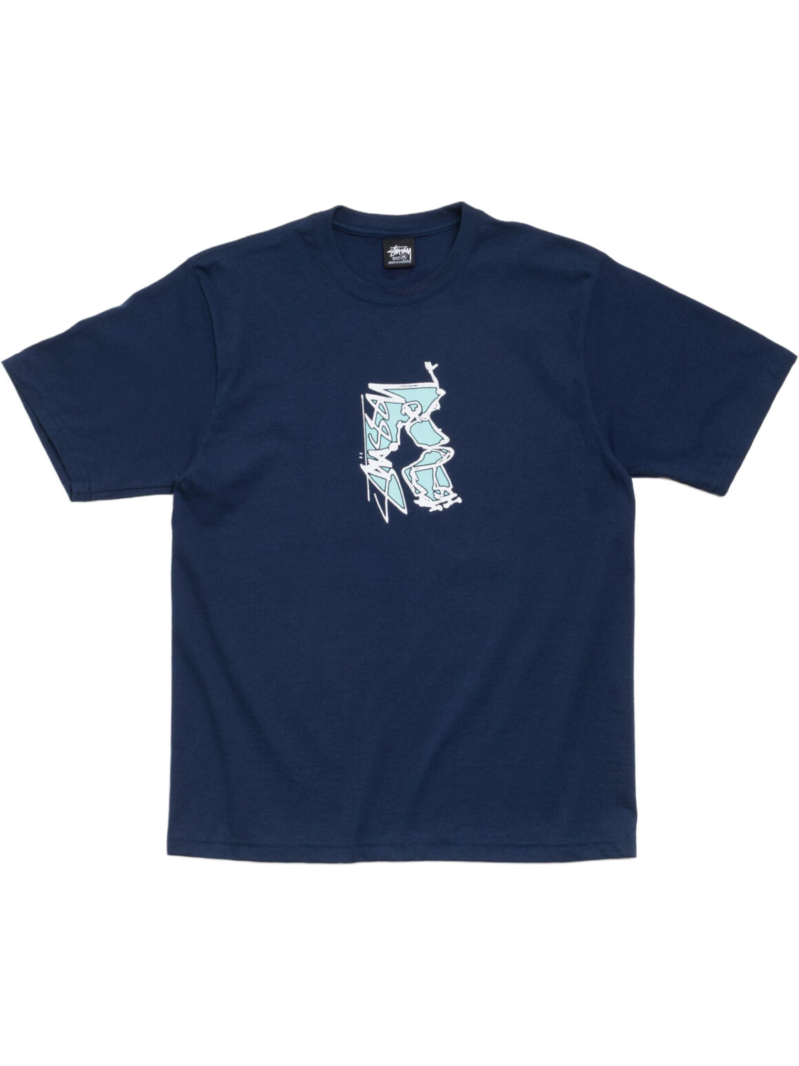 Imagem de: Camiseta Stüssy Smooth Sk8 Tee Azul Marinho