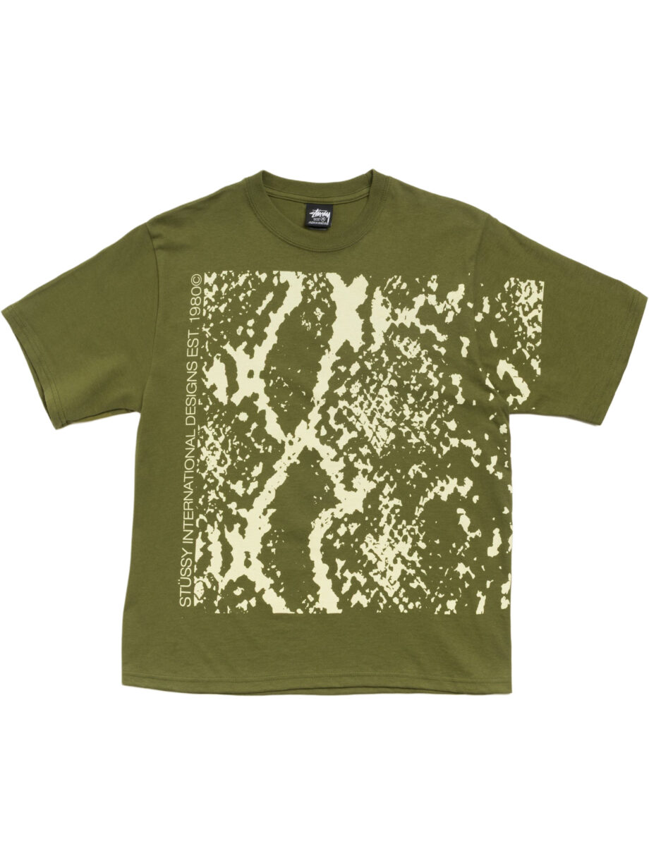 Imagem de: Camiseta Stüssy Snakeskin Oliva