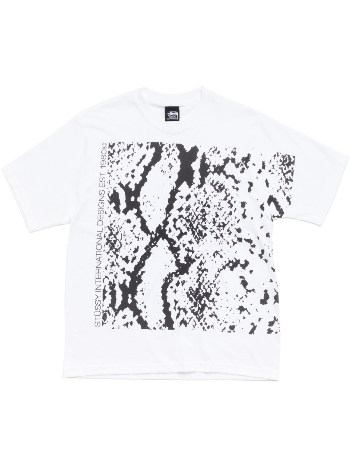 Imagem de: Camiseta Stüssy Snakeskin Tee Branca