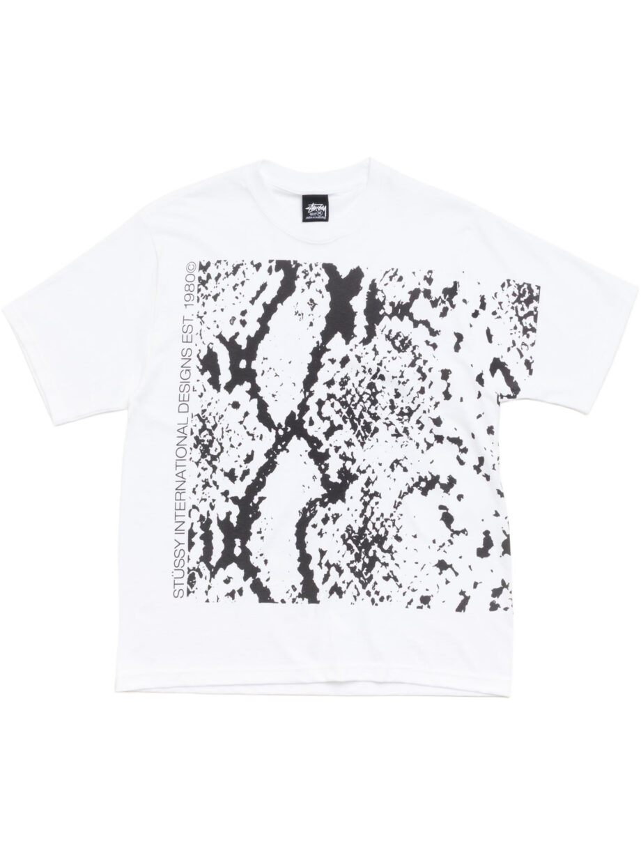 Imagem de: Camiseta Stüssy Snakeskin Tee Branca