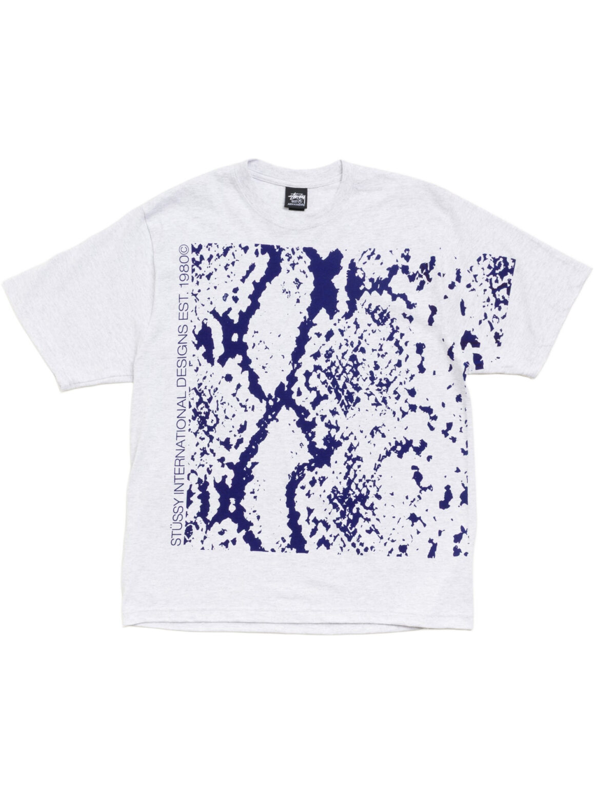 Imagem de: Camiseta Stüssy Snakeskin Tee Cinza Mescla