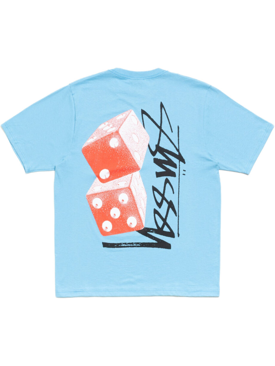 Imagem de: Camiseta Stüssy Tall Dice Azul Claro