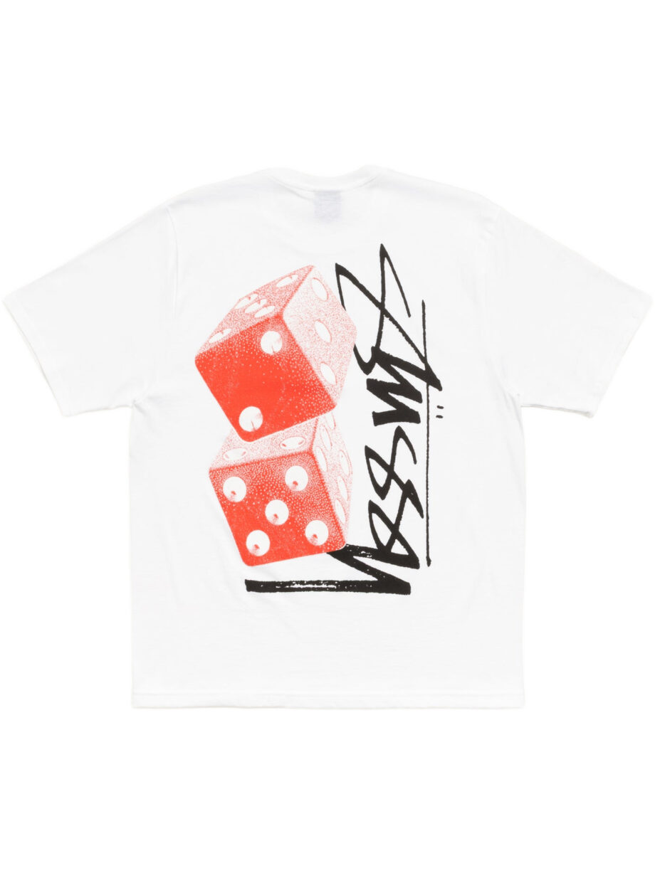 Imagem de: Camiseta Stüssy Tall Dice Tee Branco