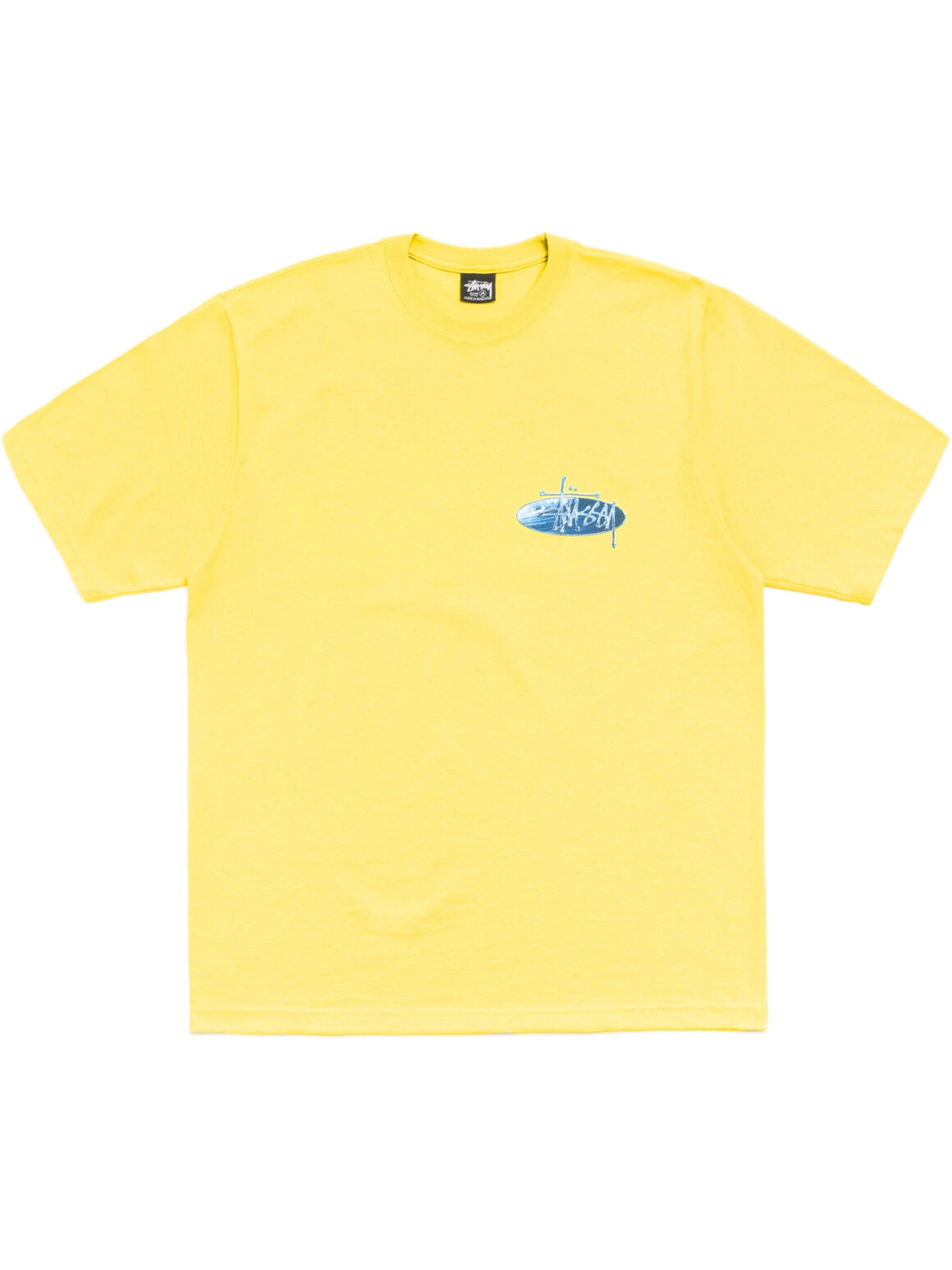 Imagem de: Camiseta Stüssy Wave Oval Tee Amarela