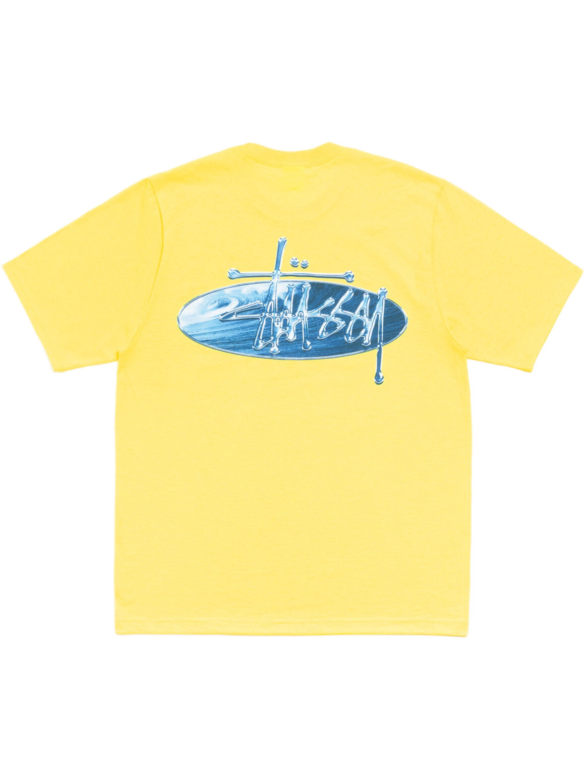 Imagem de: Camiseta Stüssy Wave Oval Tee Amarela