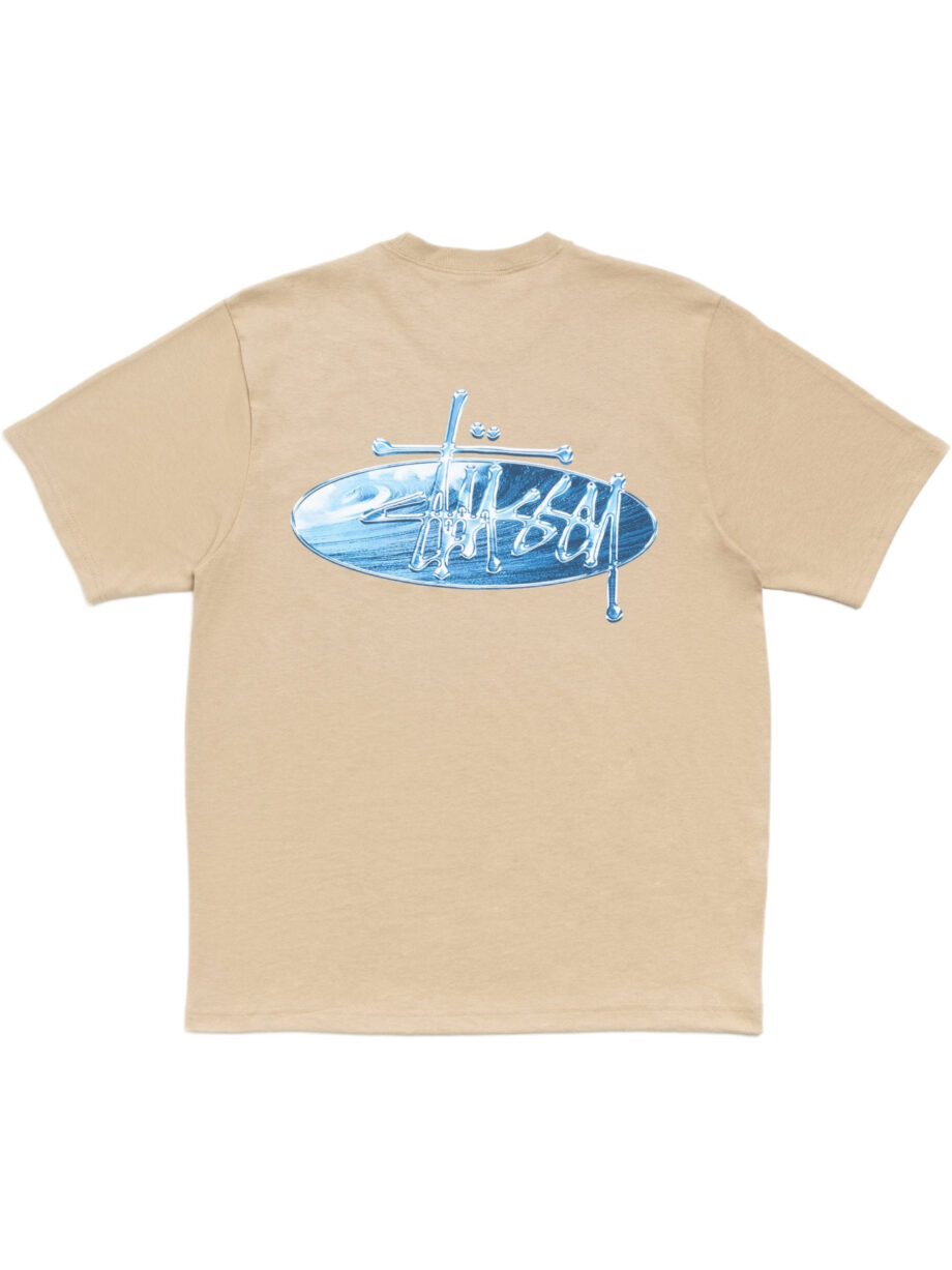 Imagem de: Camiseta Stüssy Wave Oval Tee Caqui