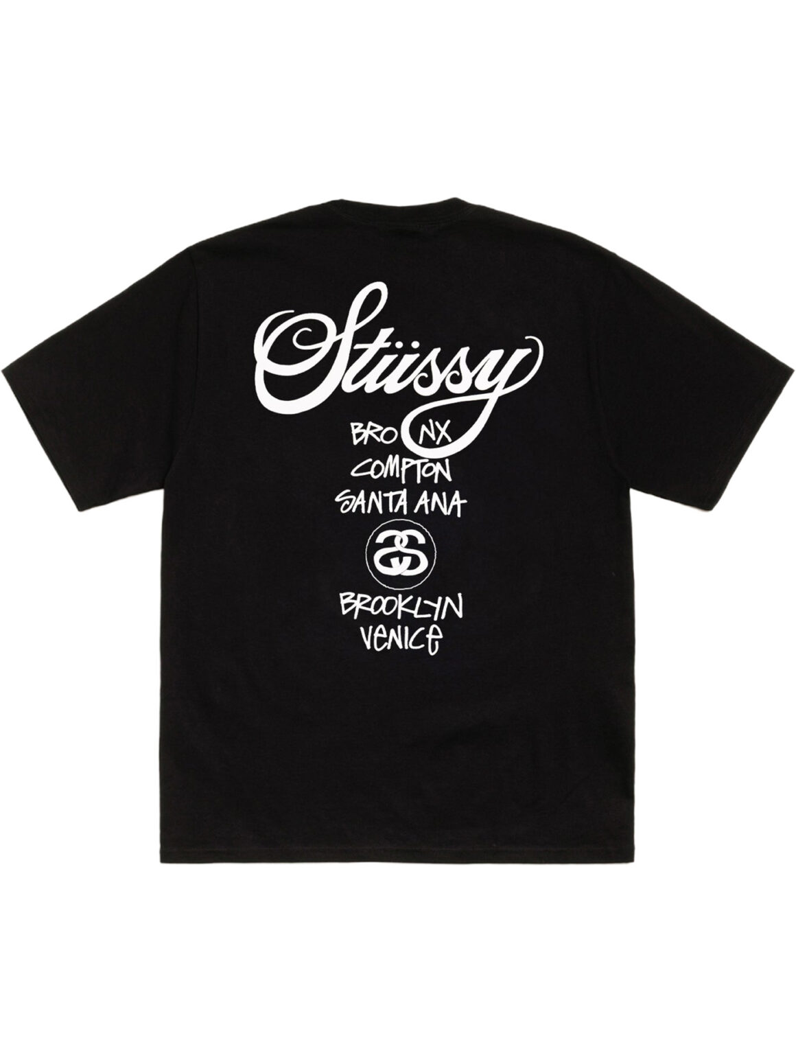 Imagem de: Camiseta Stüssy World Tour Tee Preta