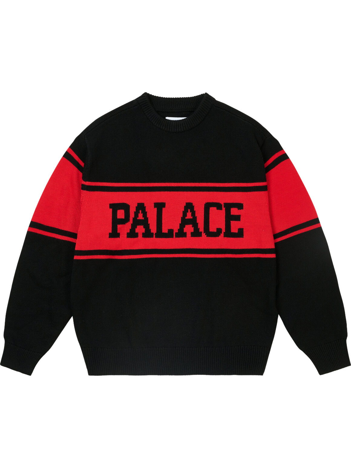 Imagem de: Suéter Palace College Stripe Knit Preto