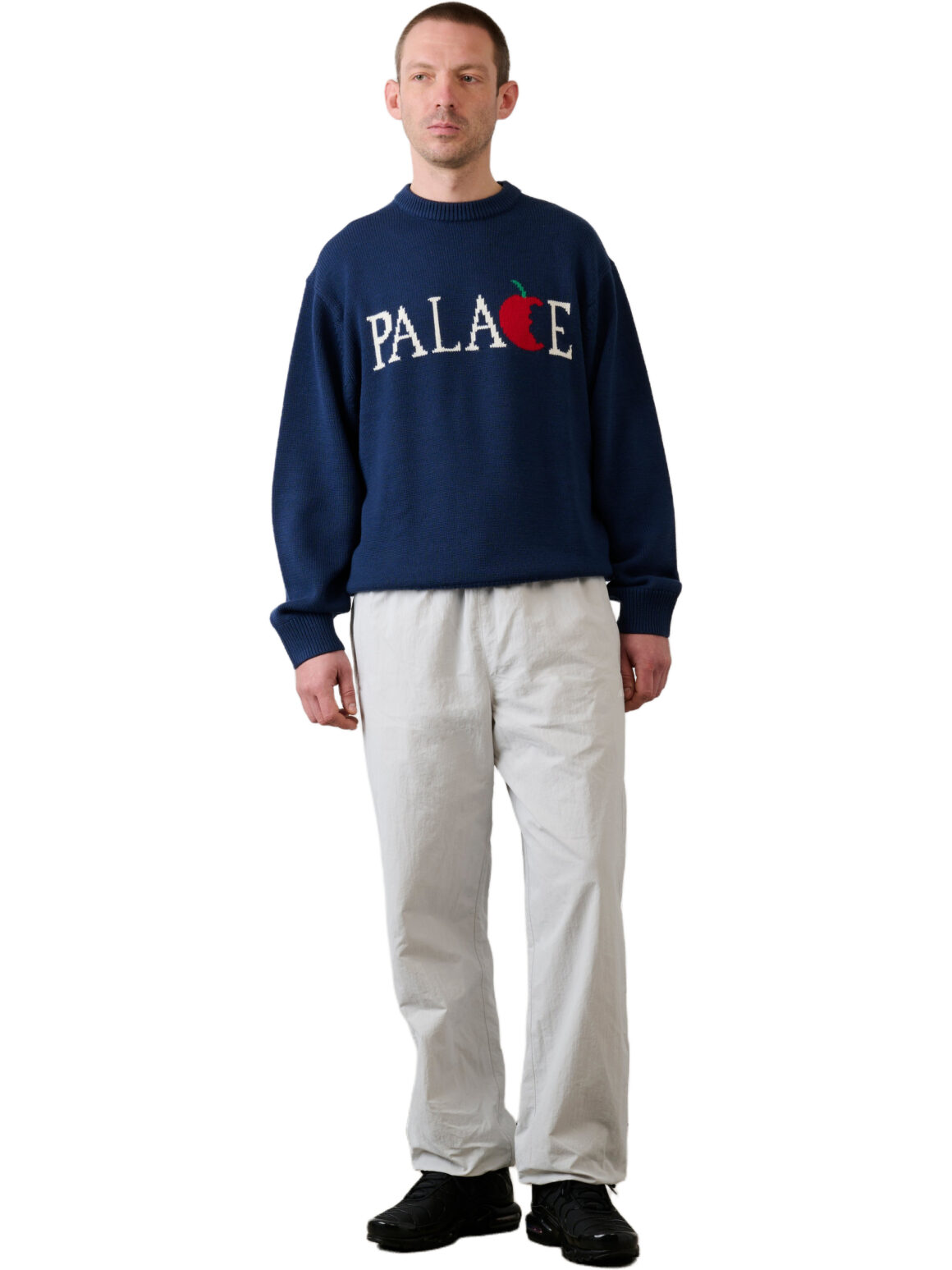 Imagem de: Suéter Palace Skateboards Big Apple Knit Azul Marinho