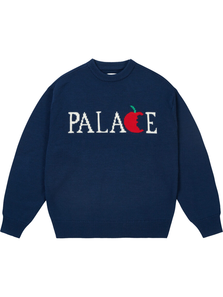 Imagem de: Suéter Palace Skateboards Big Apple Knit Azul Marinho