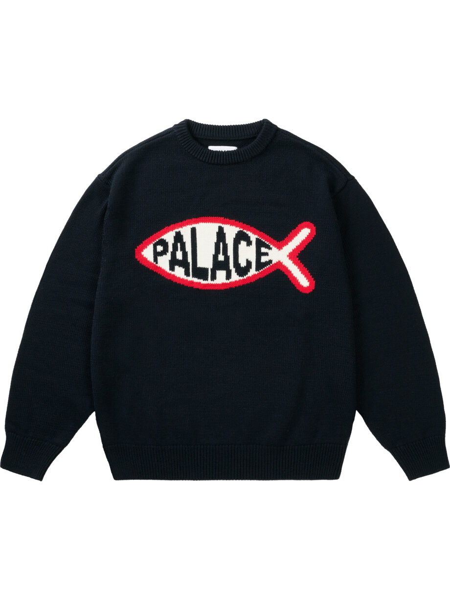 Imagem de: Suéter Palace Skateboards Plaice Knit Preto