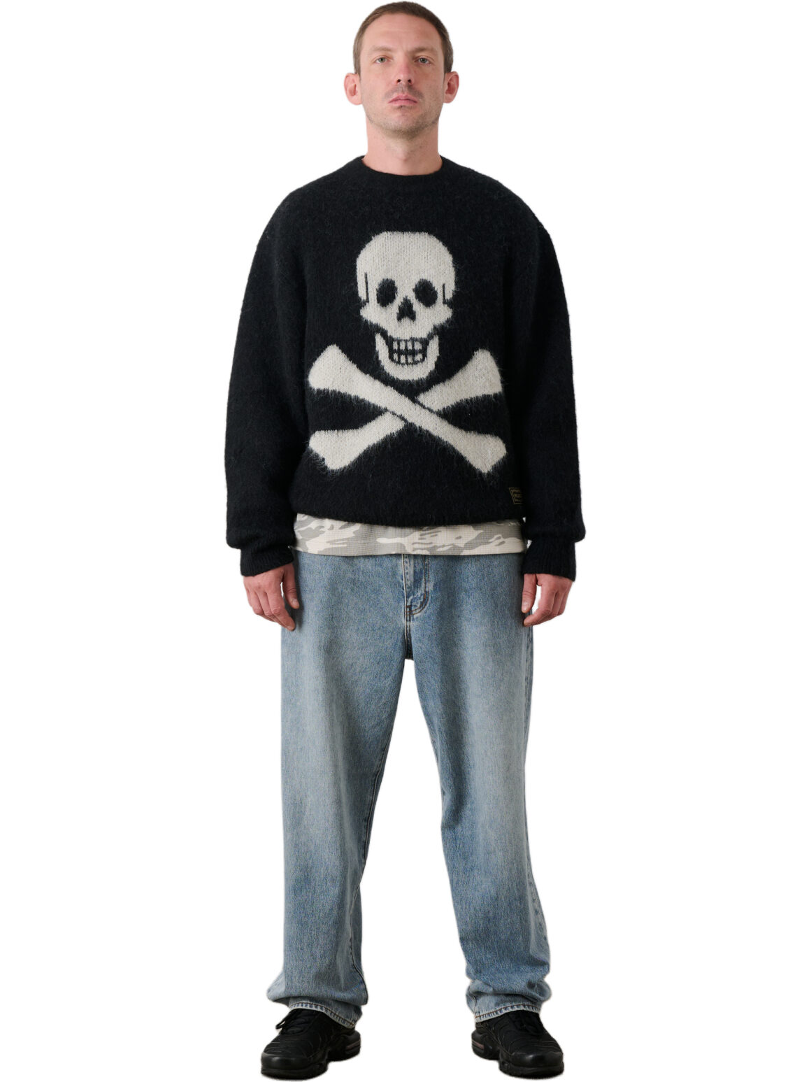 Imagem de: Suéter Palace Skateboards Too Hairy Flag Knit Pirate