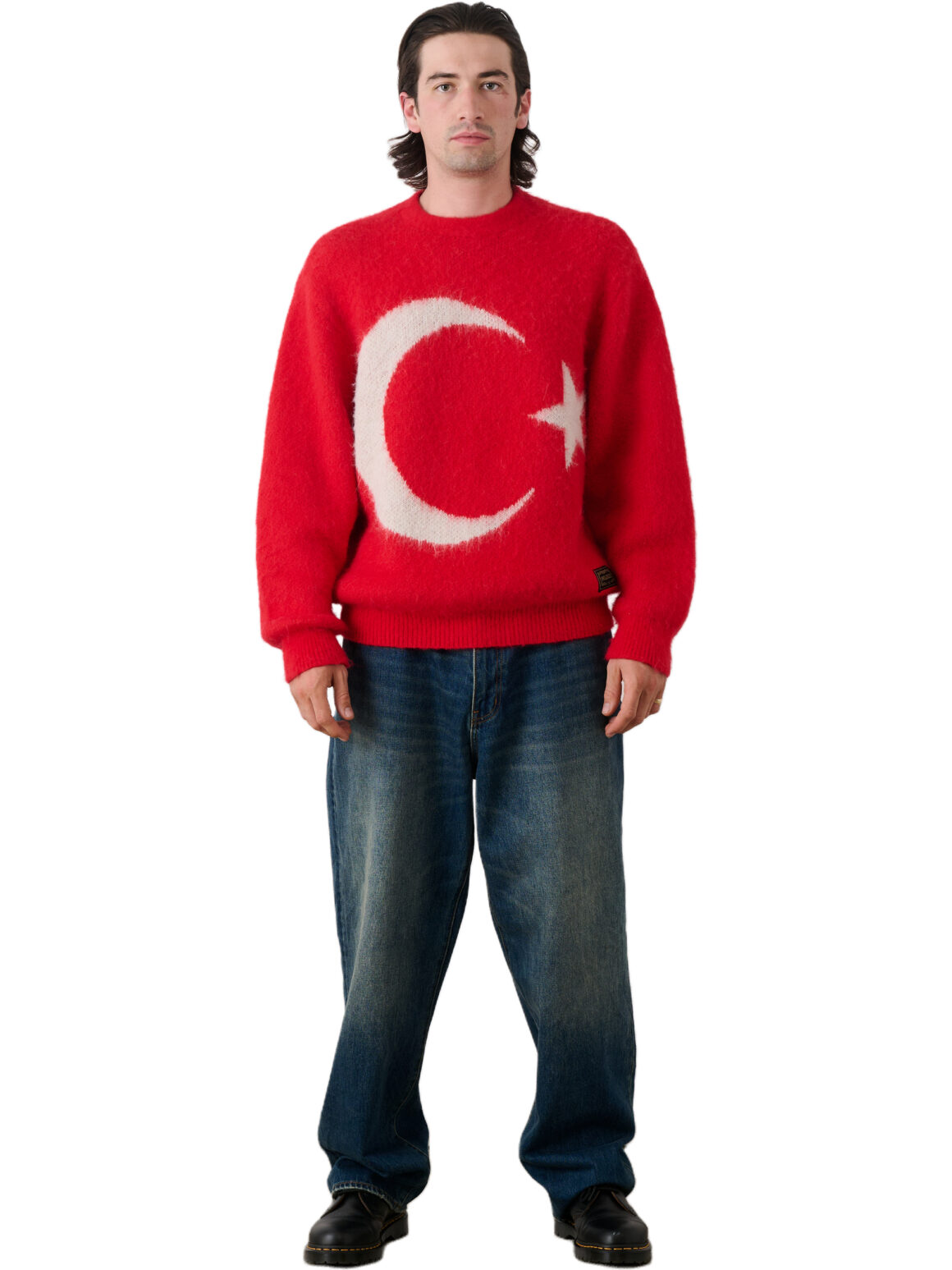 Imagem de: Suéter Palace Skateboards Too Hairy Flag Knit Türkiye