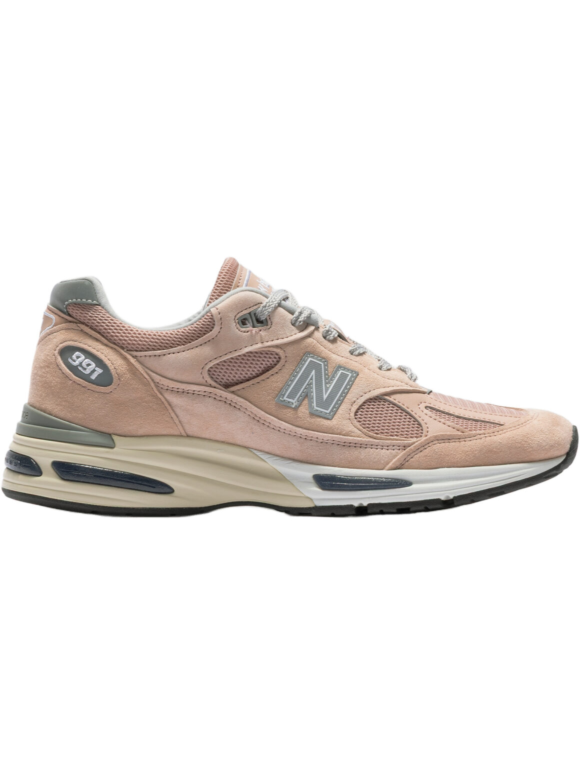 Imagem de: Tênis New Balance Made In UK 991v2 Rosa Mogno e Prata