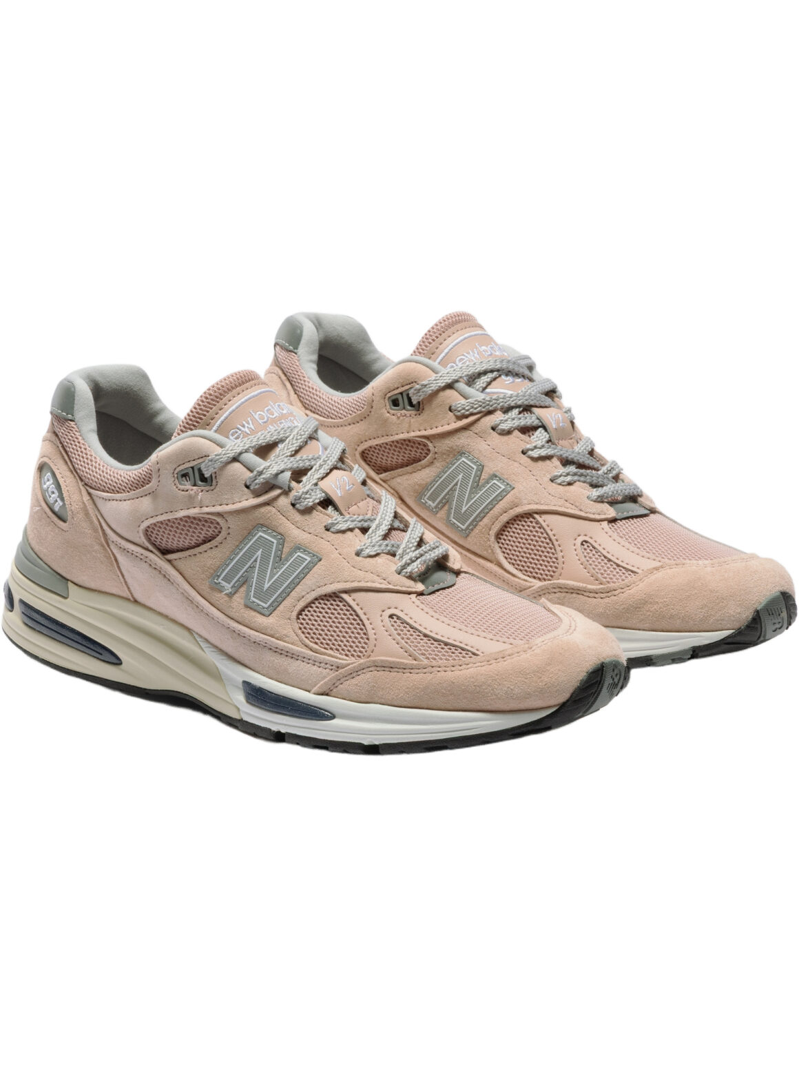 Imagem de: Tênis New Balance Made In UK 991v2 Rosa Mogno e Prata