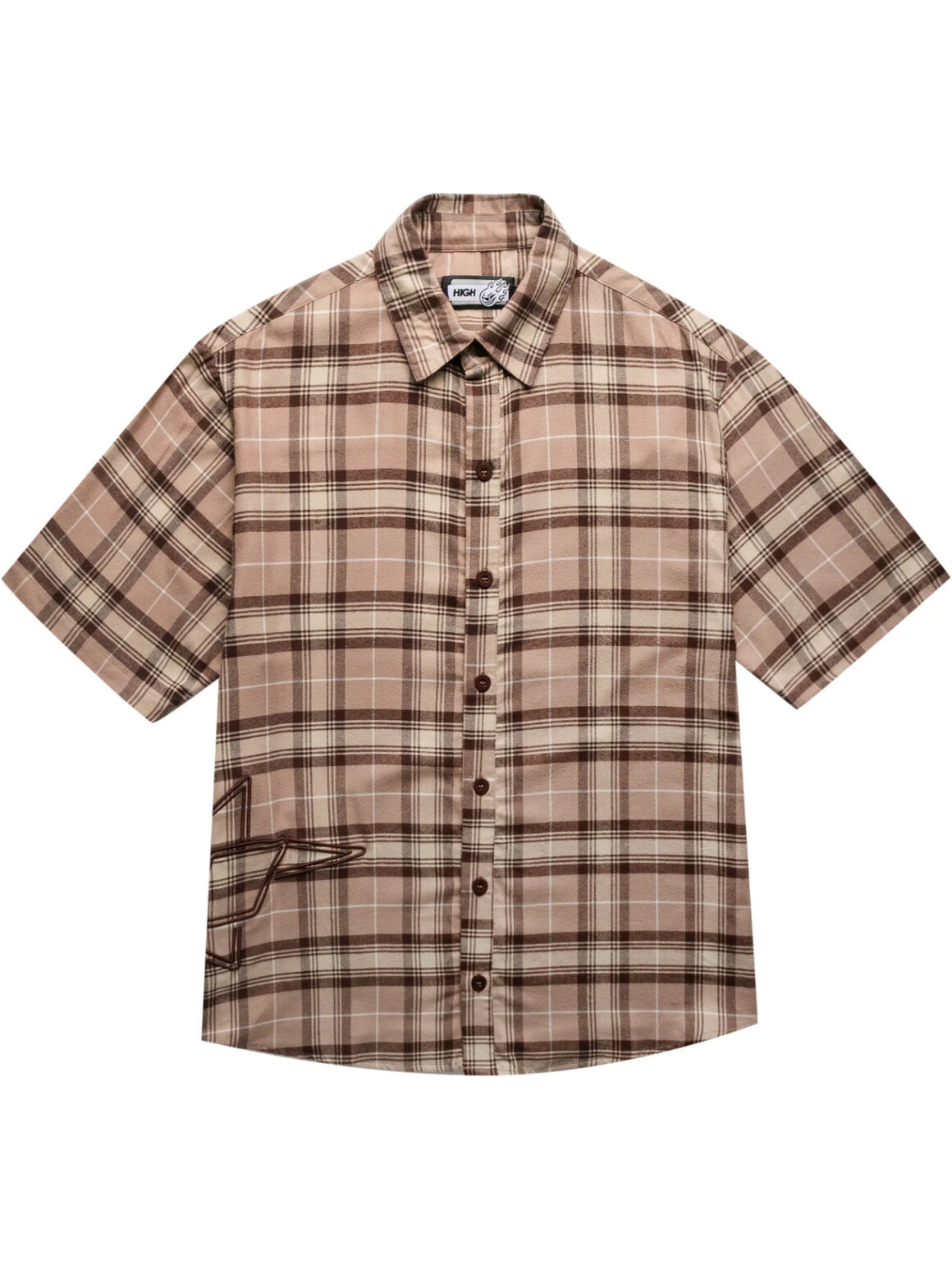 Imagem de: Camisa High Company Button Shirt Star Marrom Escuro